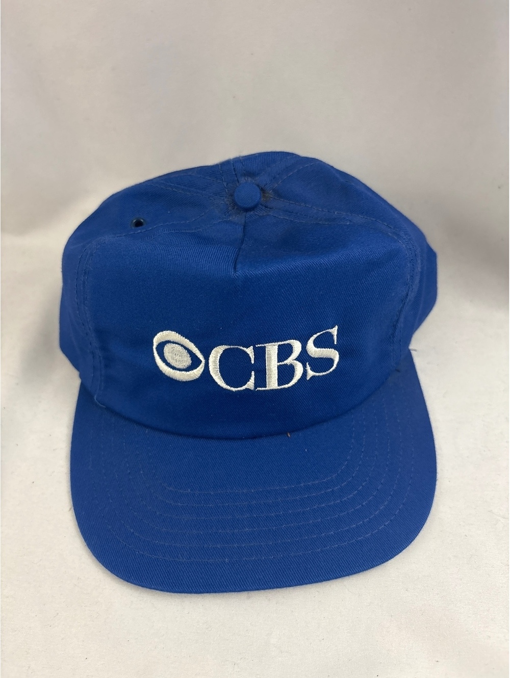 Vintage CBS Blue Adjustable Strapback Dad Hat Cap